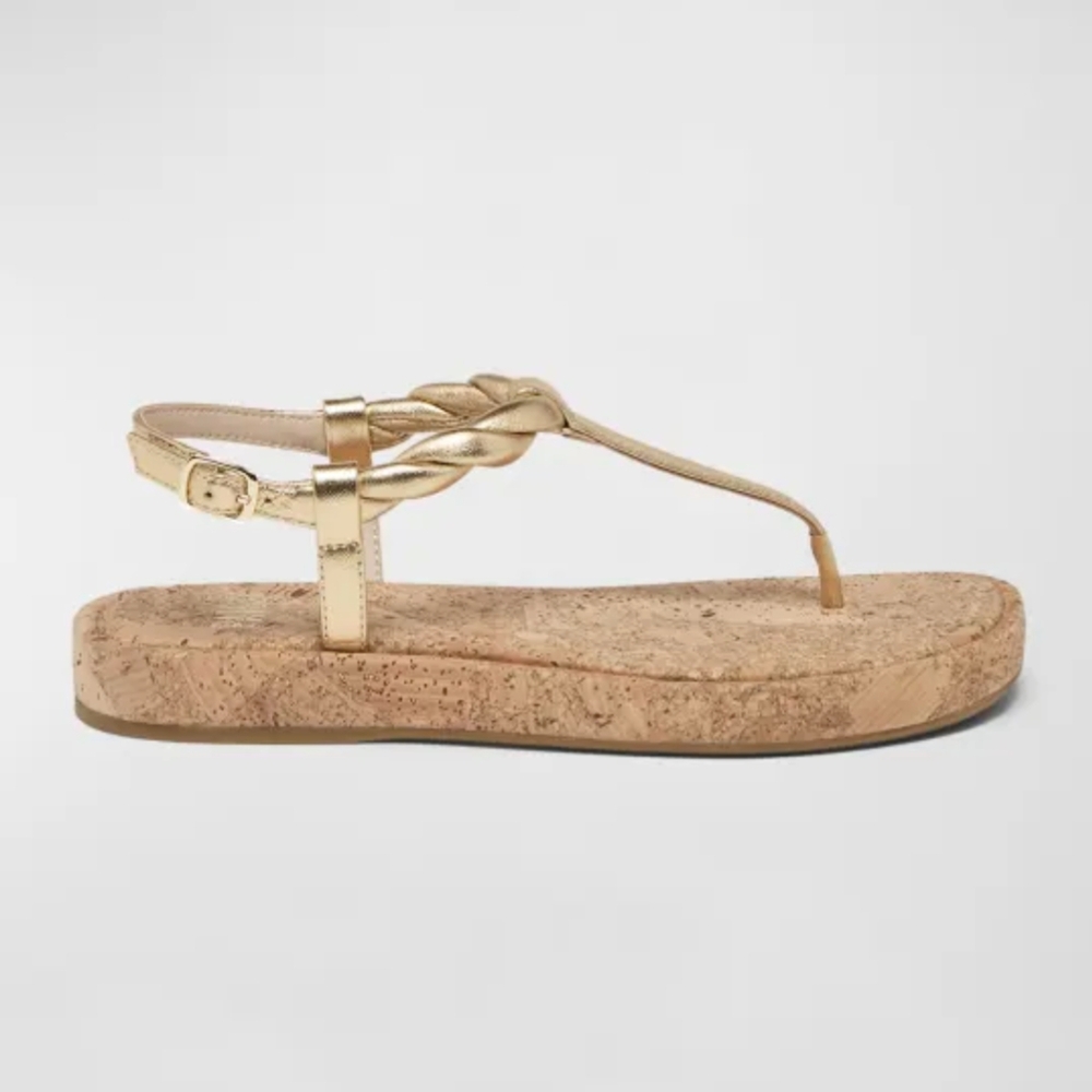 Paige Dawn Metallic Leather Sandals size 7.5